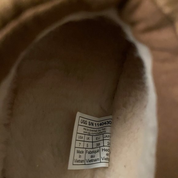 UGG Tazz Maxi Tasman Slippers Chestnut Sz 7 NWT - Picture 9 of 10